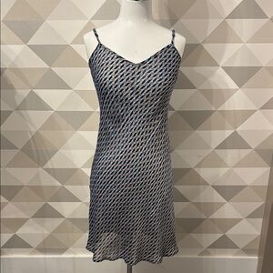 Maje Blue and Black Patterned Dress
